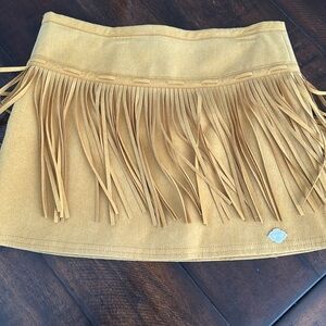 American Girl Fringed Mini Skirt